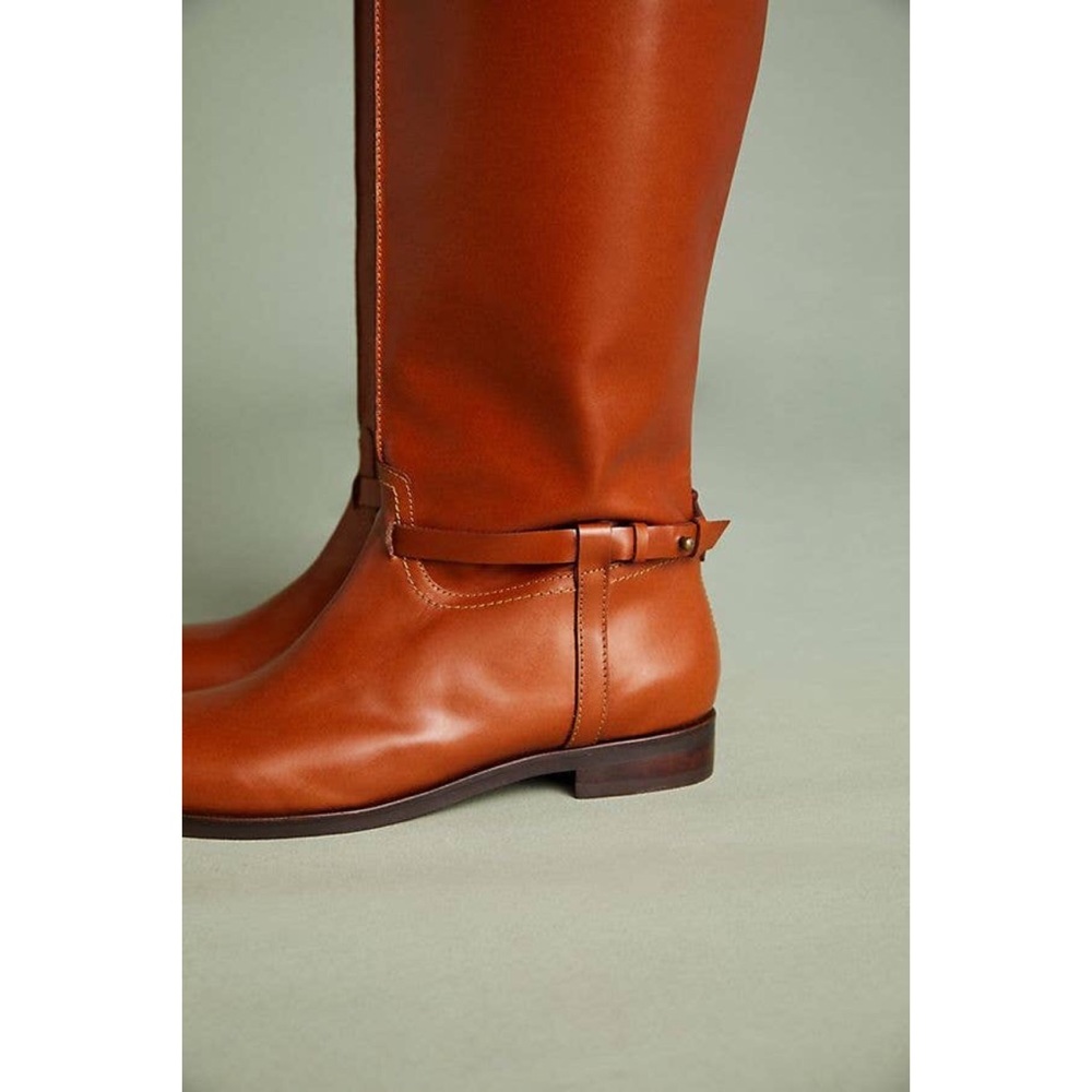 Leather Knee High Equestrian Riding Boots - Picture 4 of 5